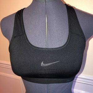 Nike PRO Dri Fit Black Sports Bra SMALL Racerback